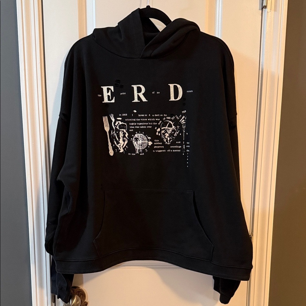 Black Graphic Hoodie